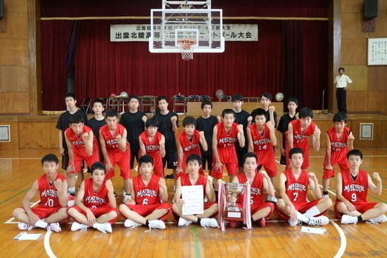 男子優勝校　松江市立第一中学校