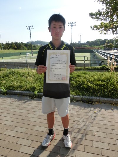 中国大会出場（単複）!　男子ダブルス優勝！　男子シングルス準優勝！　中国ジュニア選手権県予選結果