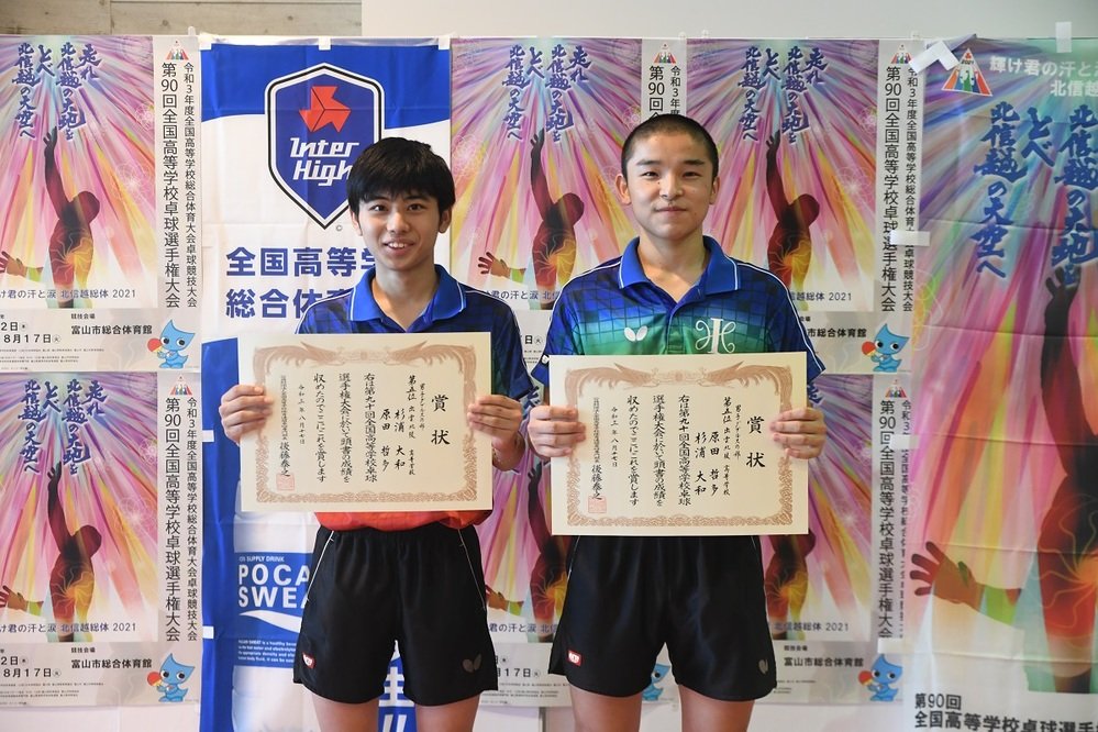 ７位入賞の原田哲多・杉浦大和