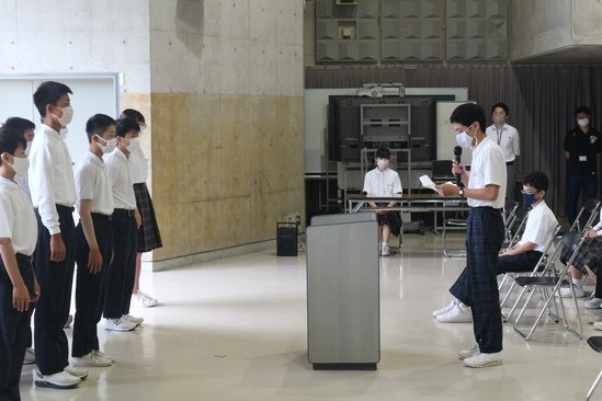 執行部による応援の言葉