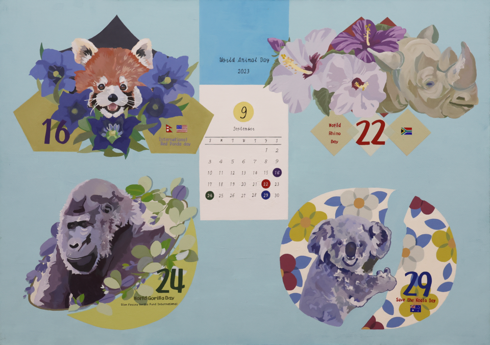 ２作品目　アクリル　カレンダー