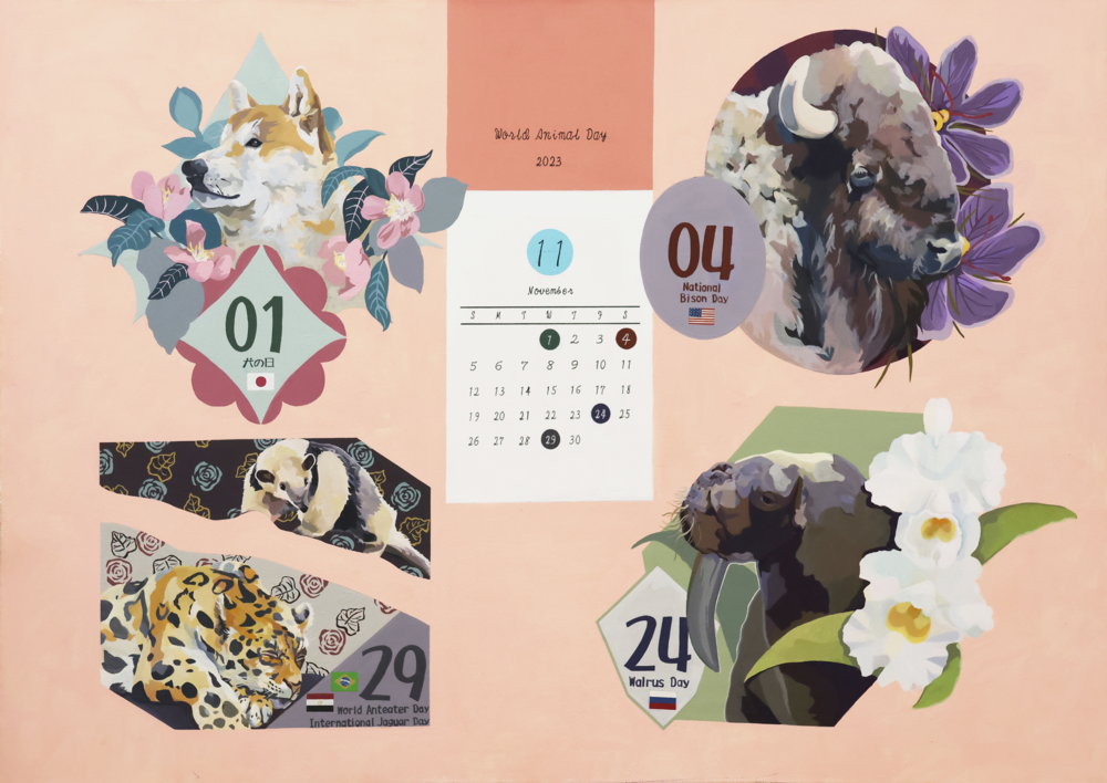 ３作品目　アクリル　カレンダー