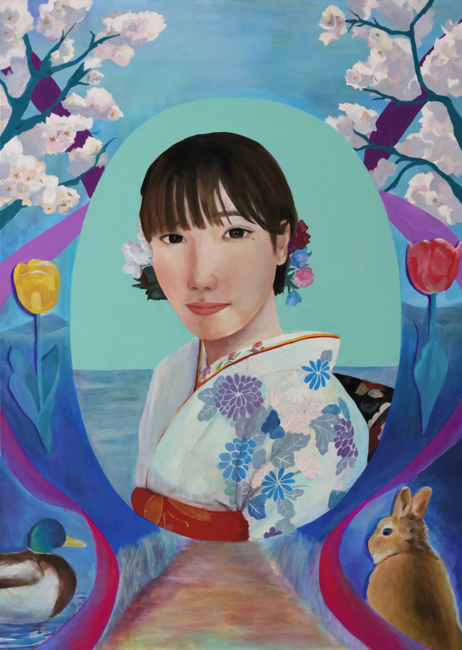 ３作品目　アクリル　人物画