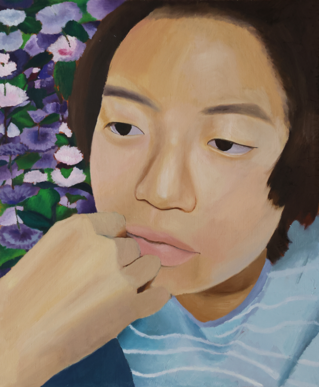 1作品目 油彩 自画像